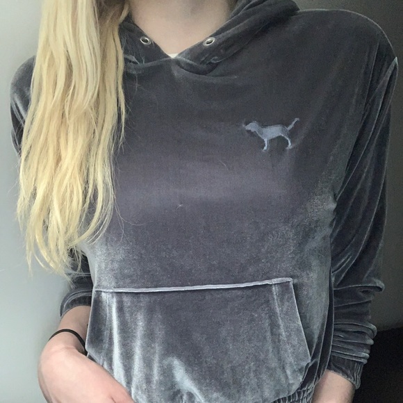 PINK grey hoodie - Picture 2 of 4